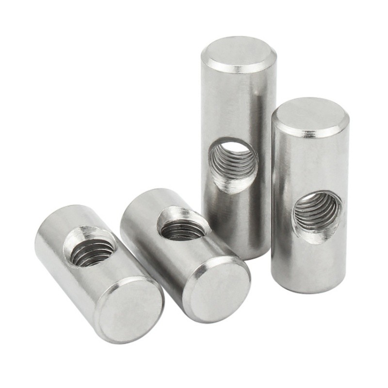 M4 M5 M6 Cross Dowel Barrel Nuts Chair Bed Cot Bolts Dowel Centre Hole Screw