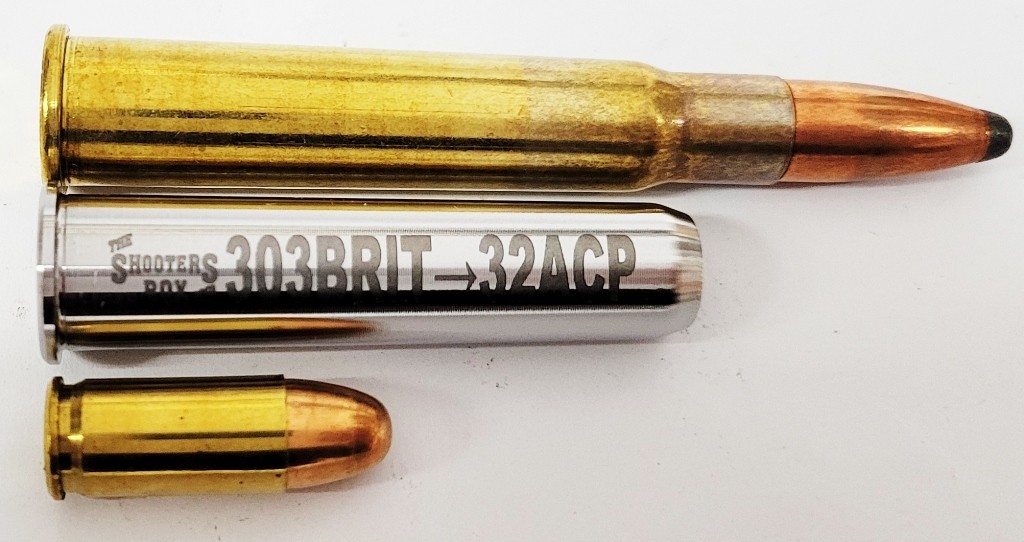 303 British to 32ACP Rifle Adapter - Chamber Reducer - Free Case & Ship!