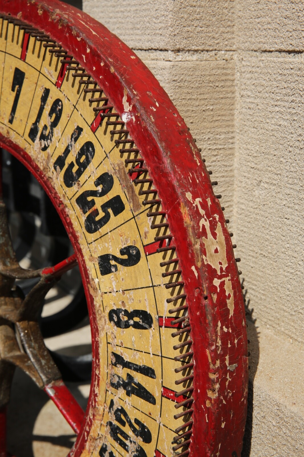 Antique Wood Roulette Gambling Gaming Carnival Wheel Casino Game Vintage Circus