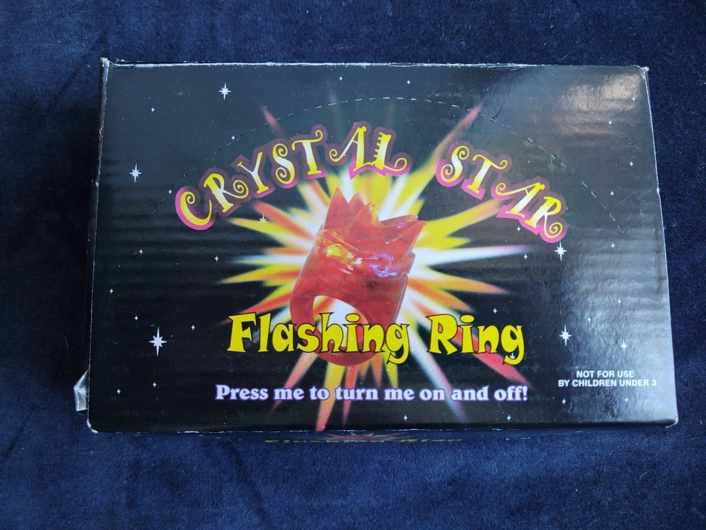 New Box Of 24 Flashing Led Gel Spike Rings In Multi Colors Light Up Party Favors
