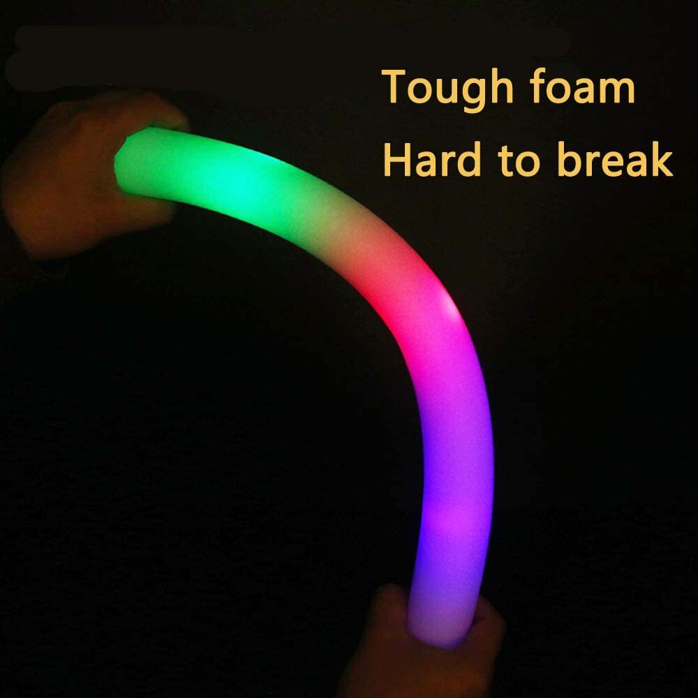 100-500 LED Light Up Foam Sticks Wand Rally Batons DJ Flashing Glow Stick Party