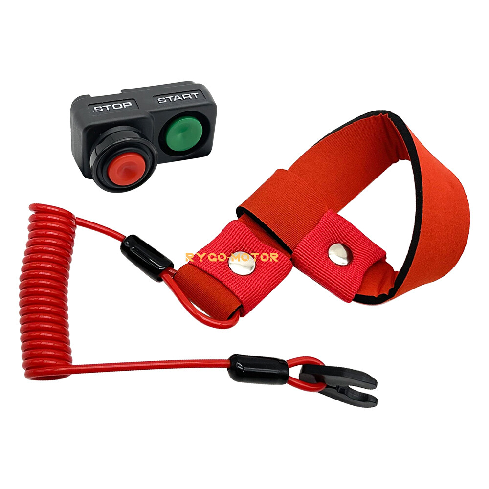 Upgrade Safety Tether Lanyard Kill Stop Switch for Kawasaki Jet Ski JS550 82-95