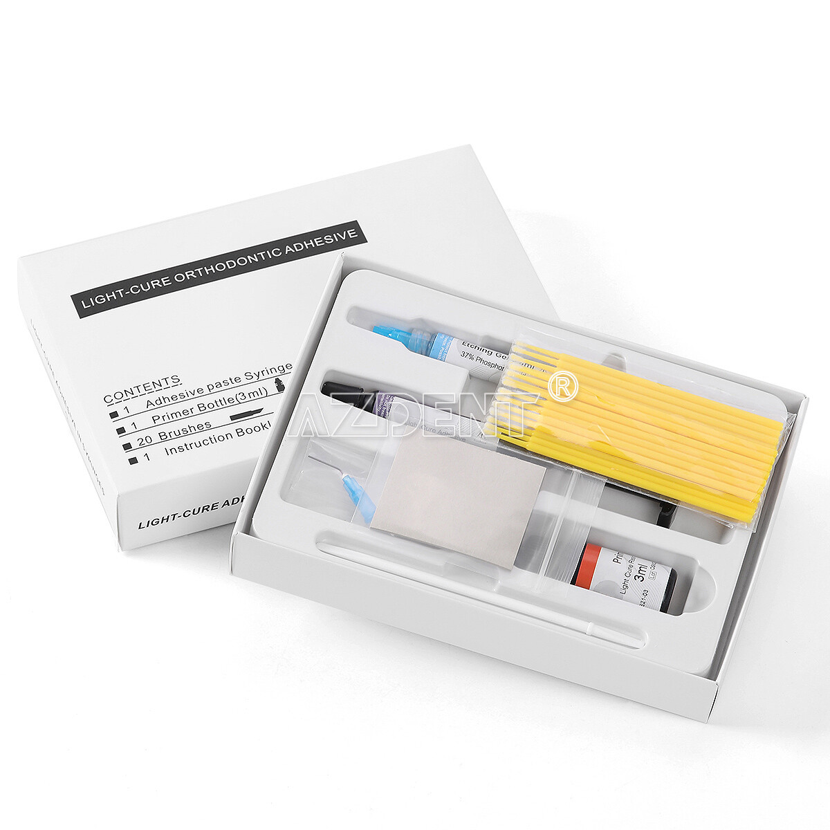 Dental Orthodontic Light Cure Brackets Mini Adhesive Bonding System Kit