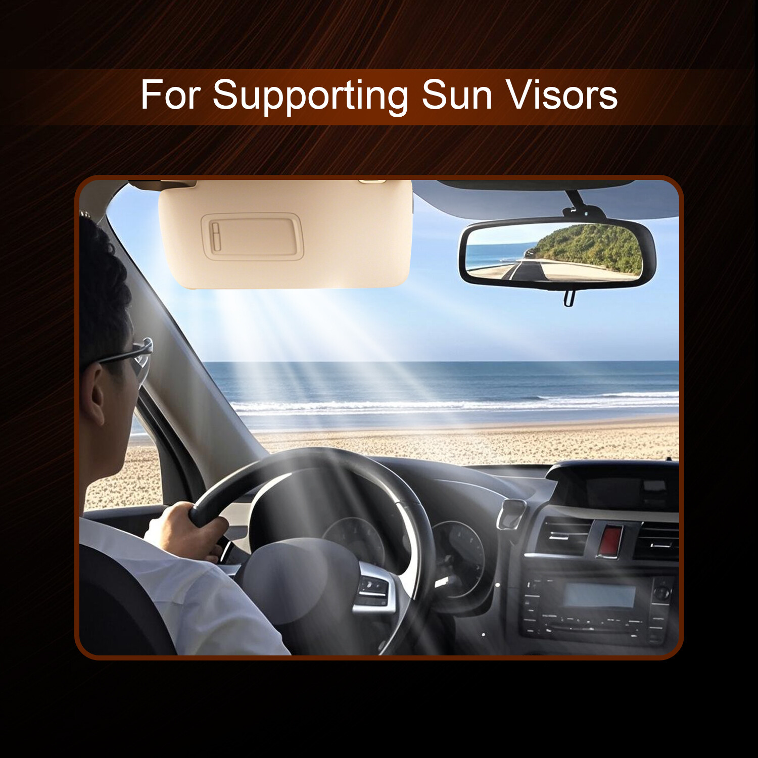 Sun Visor Repair Bracket Gray Driver Side for Subaru Forester Impreza Crosstrek