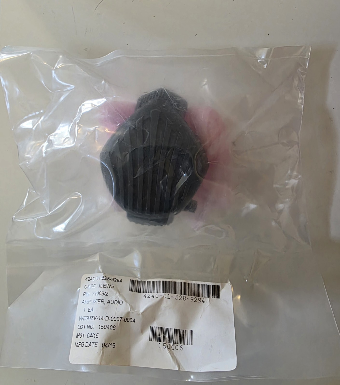 AVON M50/51 GAS MASK VOICE PROJECTOR AMPLIFIER SPEAKER 71009/2 VPU UNIT COMMO