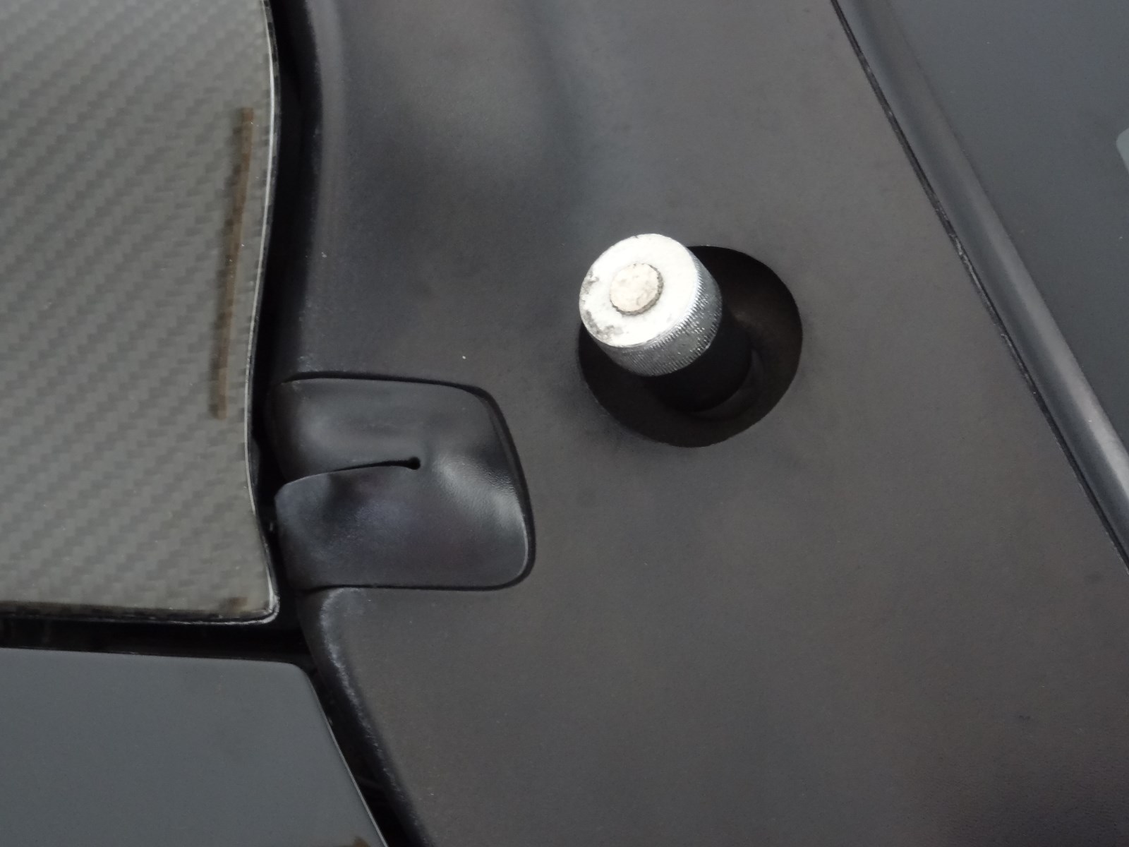 94-04 Ford Mustang Black Windshield Wiper Delete Caps (Set of Two)