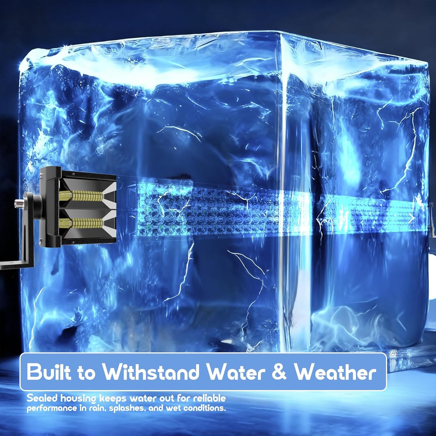 52" LED Light Bar & 4 Pods with Wiring Harness for Off-Road Use