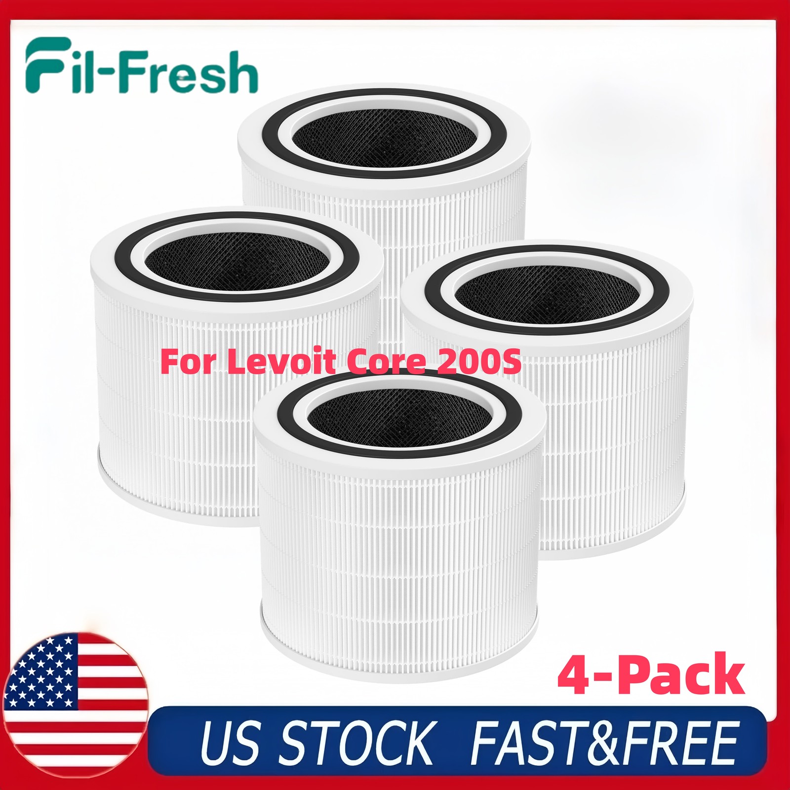 Fil-Fresh Hepa Filter Replacement H13 / Core 200S / Core 200S -RF / True HEPA 4P