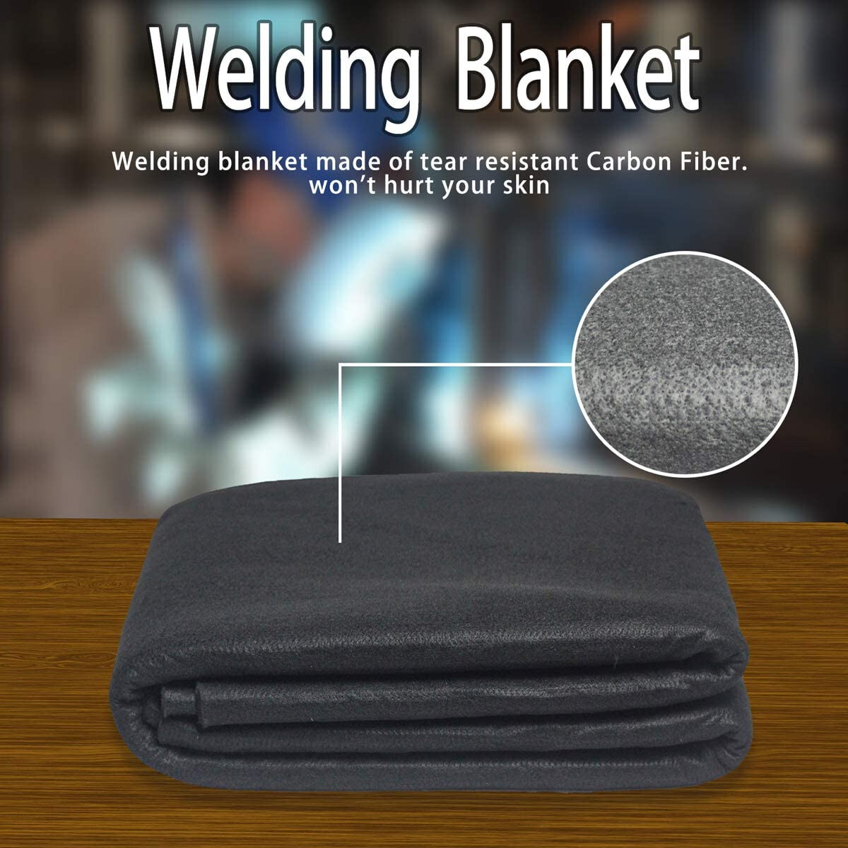 Carbon Fiber Welding Blanket torch shield plumbing heat sink slag fire felt F