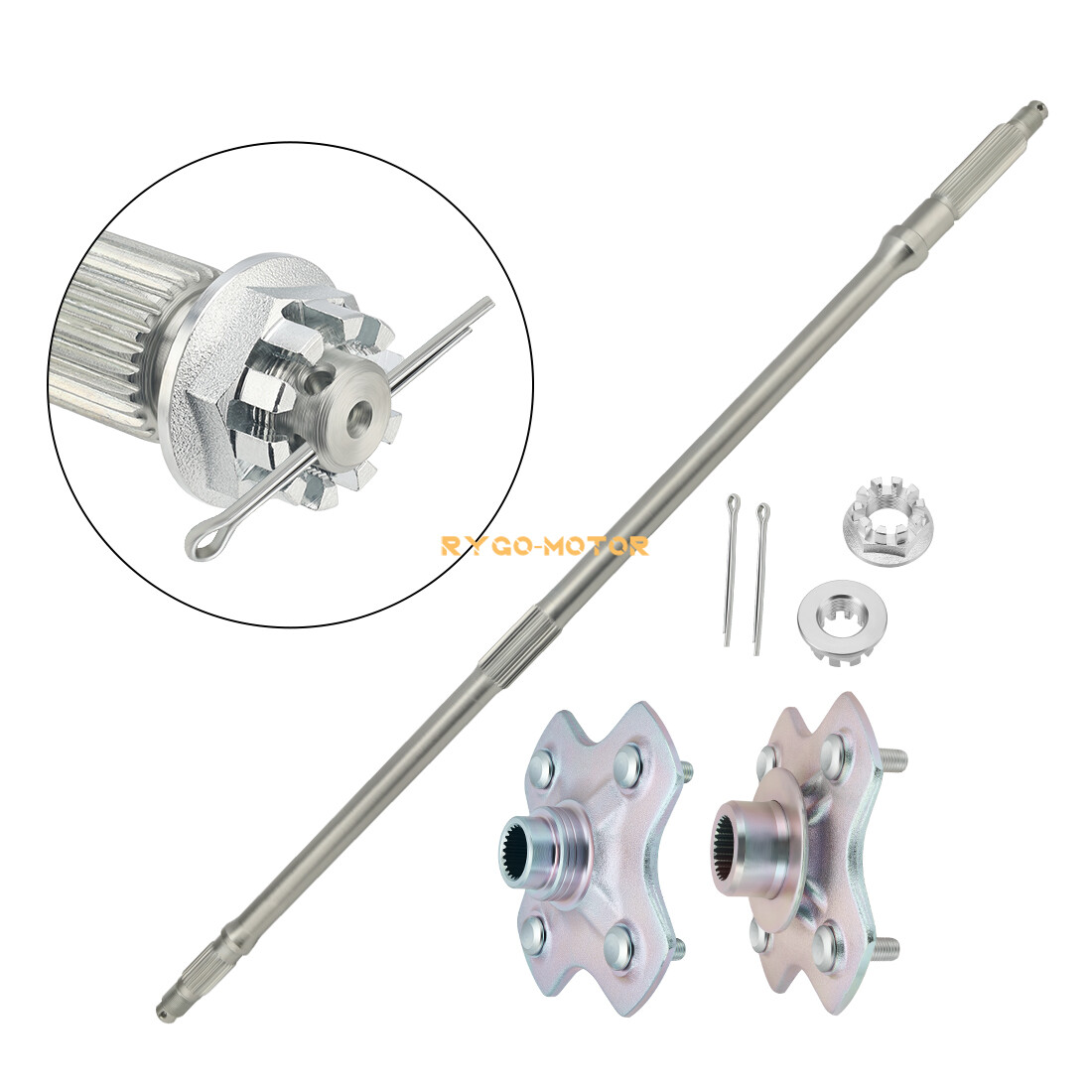 Rear Axle Shaft Wheel Hub for Honda TRX450ES TRX450S Foreman 450 4X4 1998 - 2001