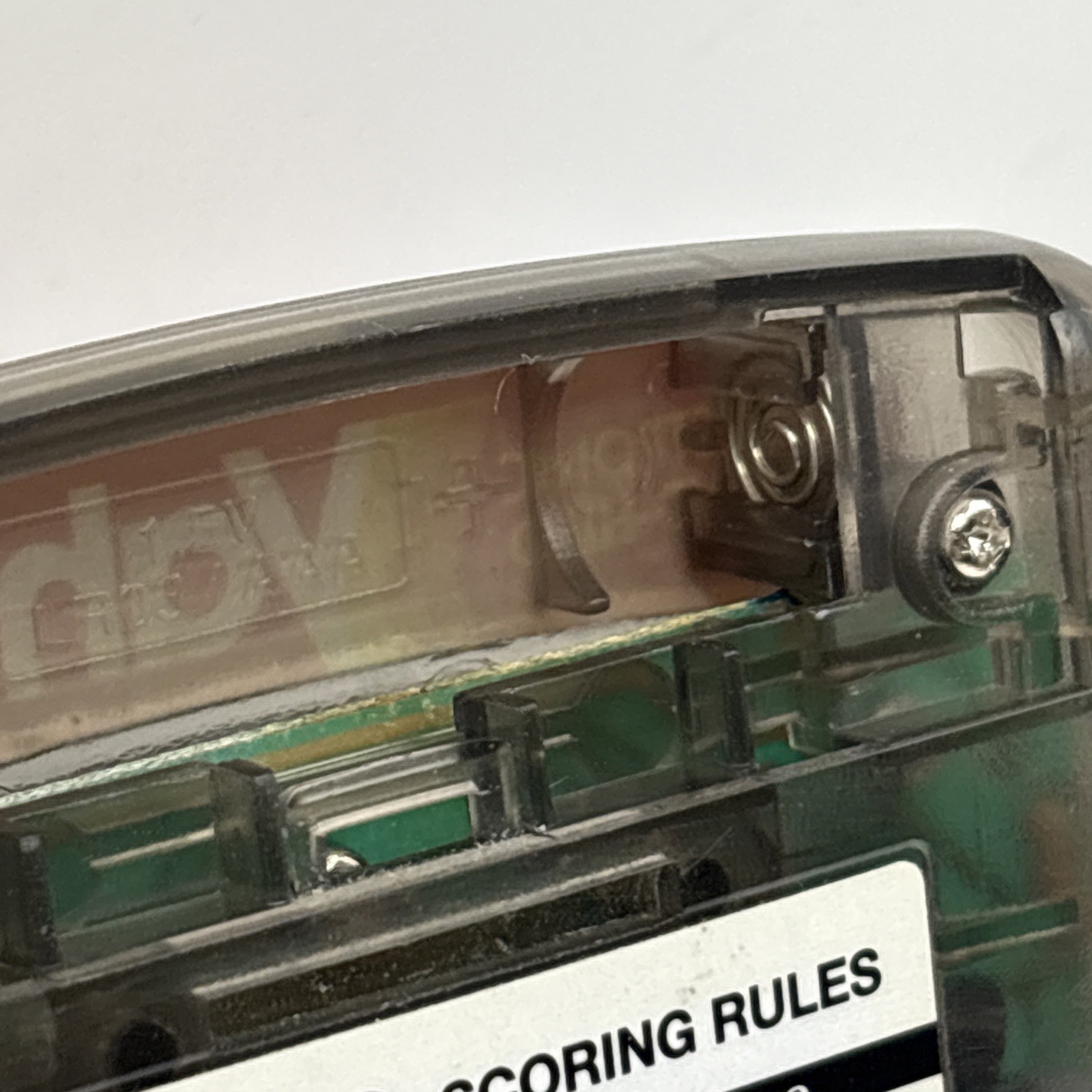 1995 Electronic Handheld Yahtzee Game Clear Smoke MB Milton Bradley 4511 TESTED