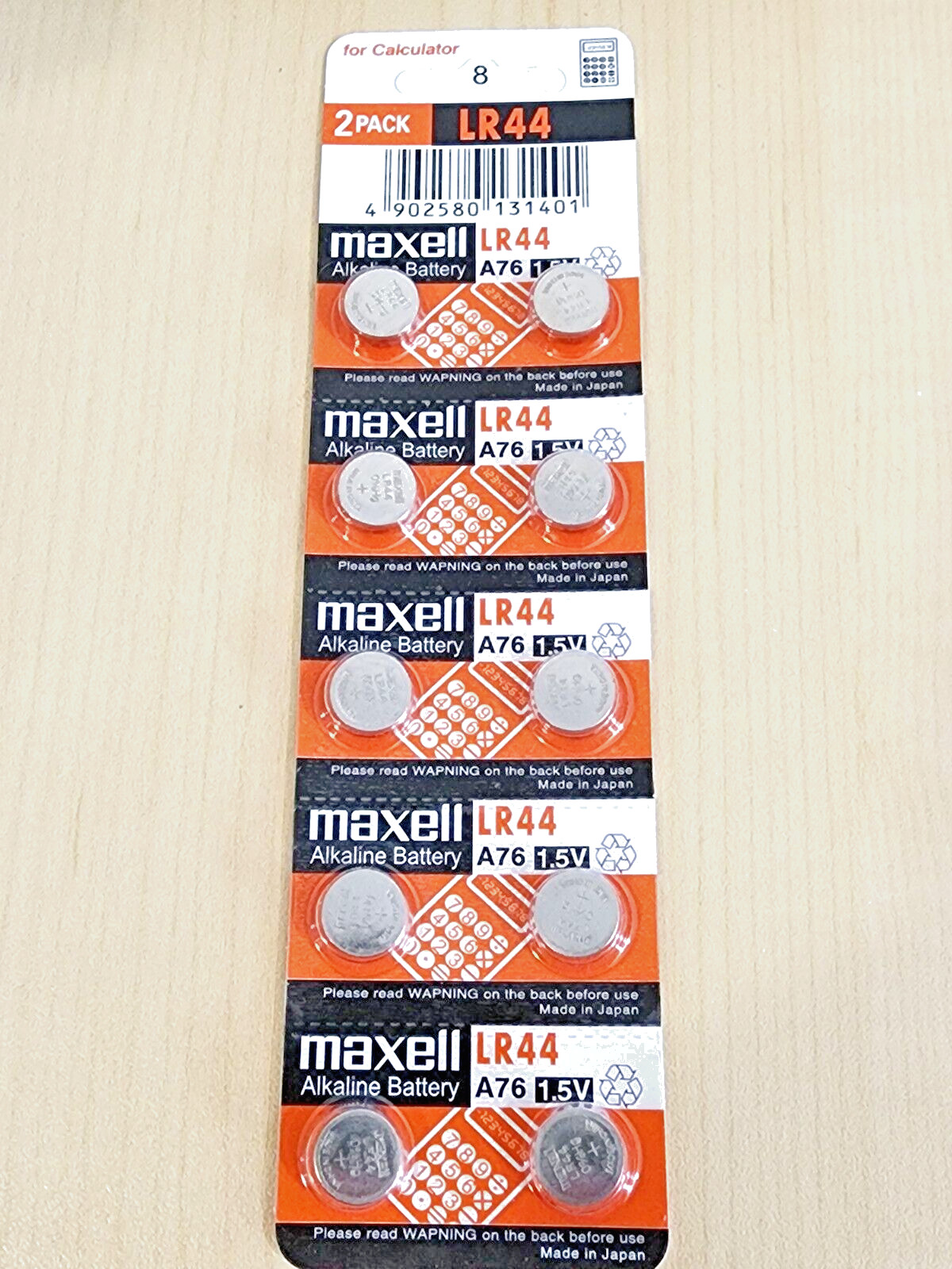 10 piece LR44 Maxell A76 L1154 AG13 357 New Alkaline Battery (PLEASE READ!)