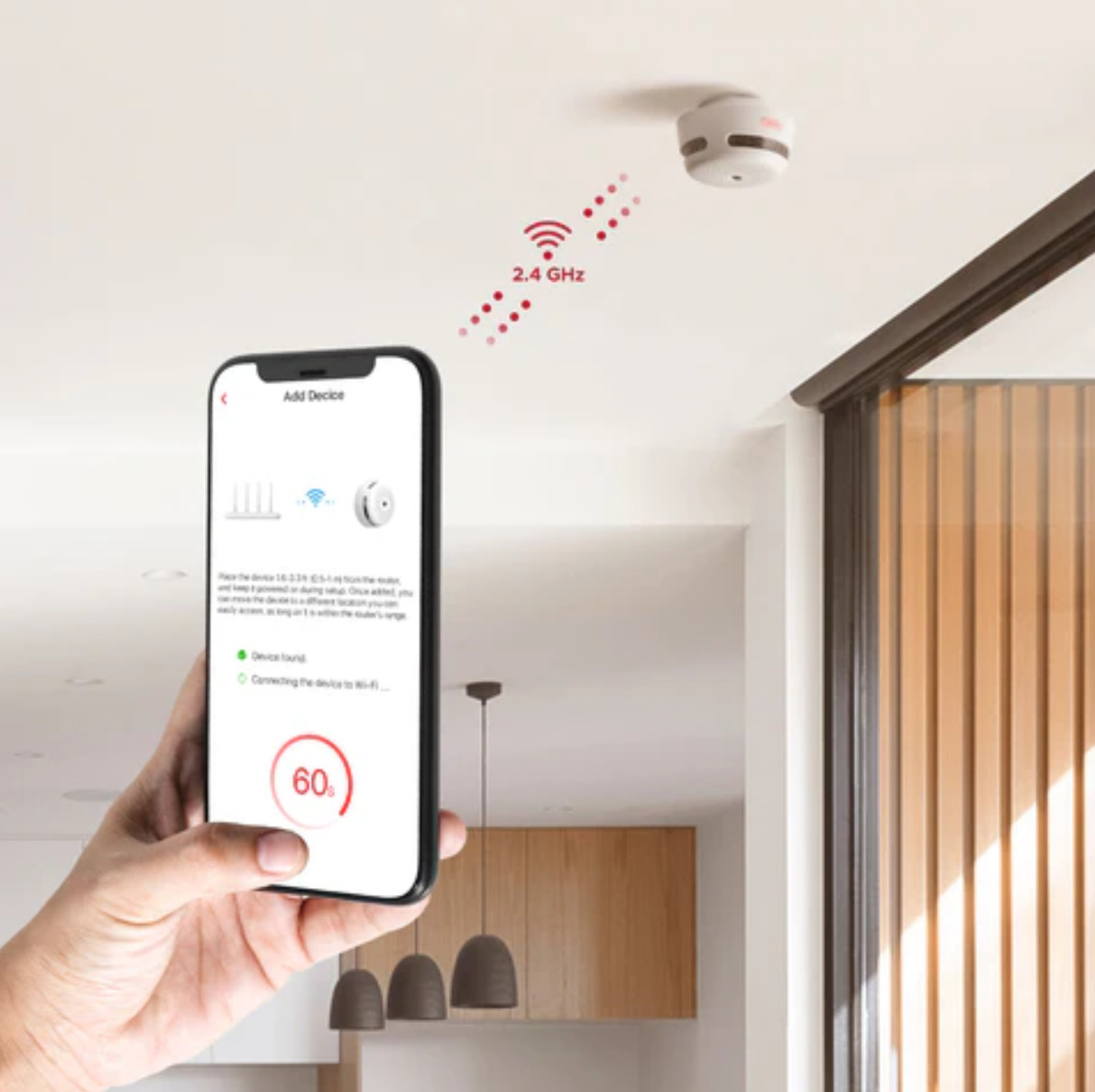XSense WiFi Smoke Alarm for Home with Replaceable Battery XS01-WX Smart Alarm