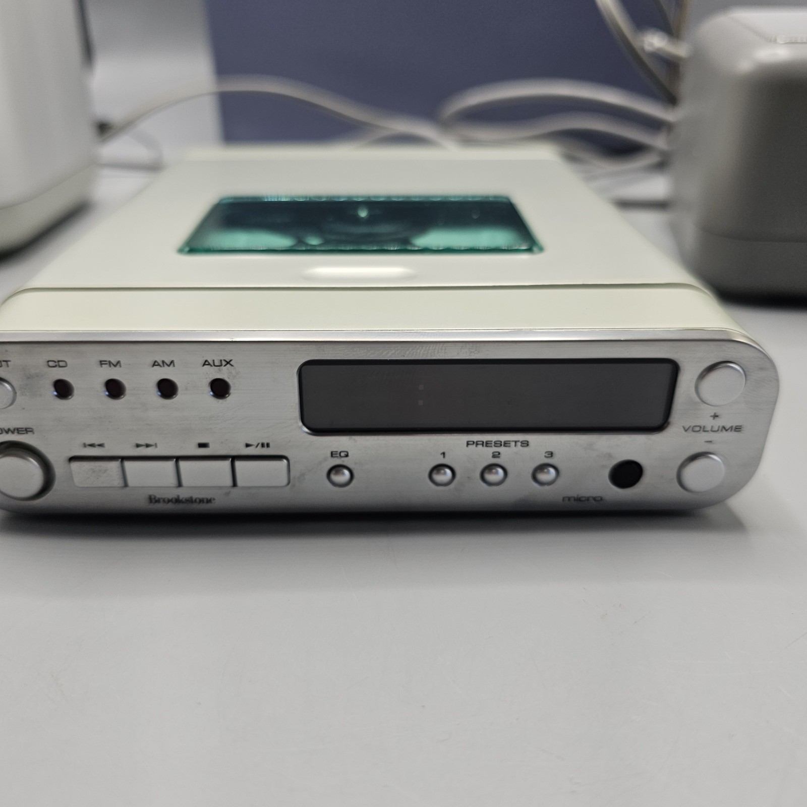 Brookstone Micro Player SystemCD Player Power Supply Sub No Speakers Tested!