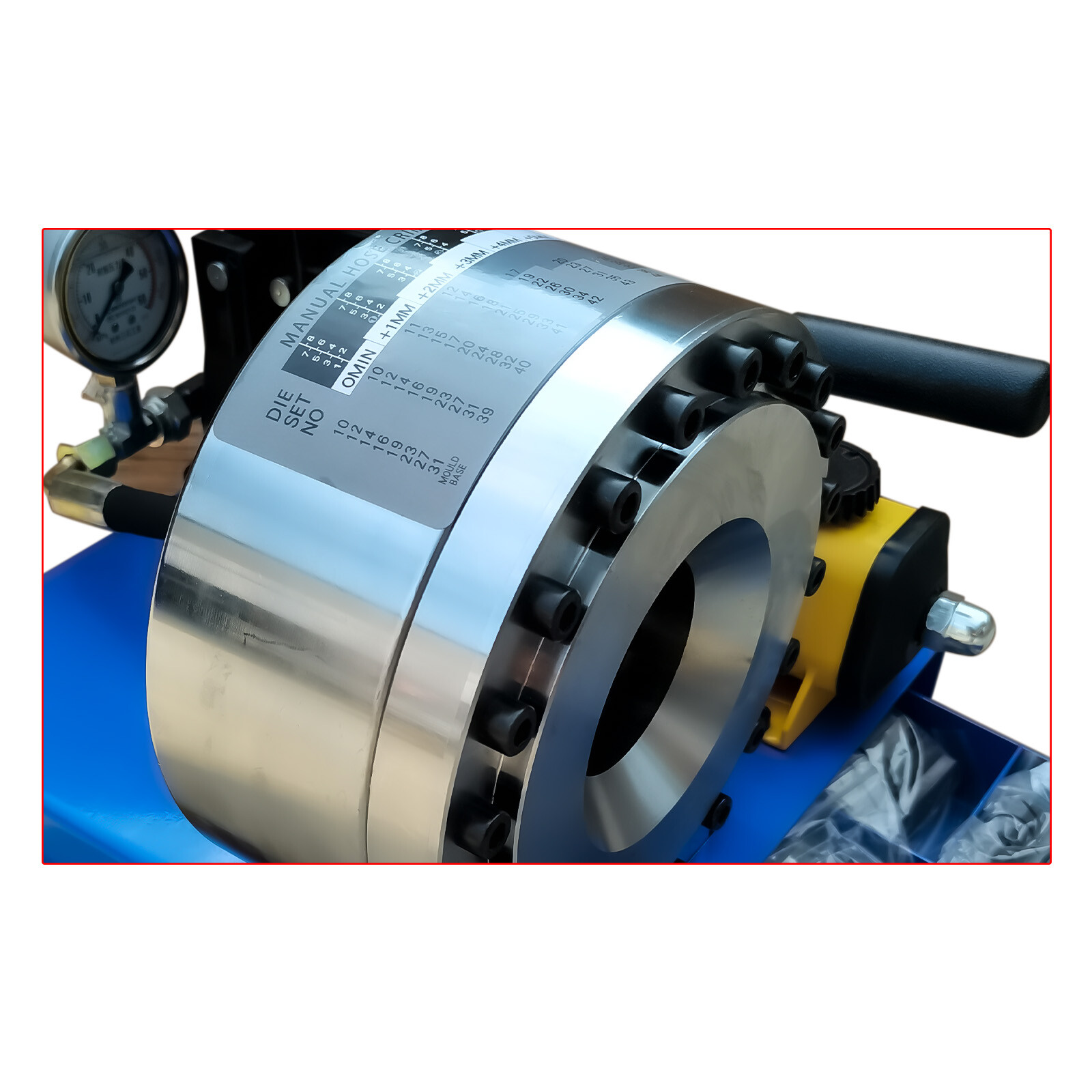 5600KN Hydraulic Hose Crimper Pipe Clamping Machine With 8 Sets Dies 10mm-30mm