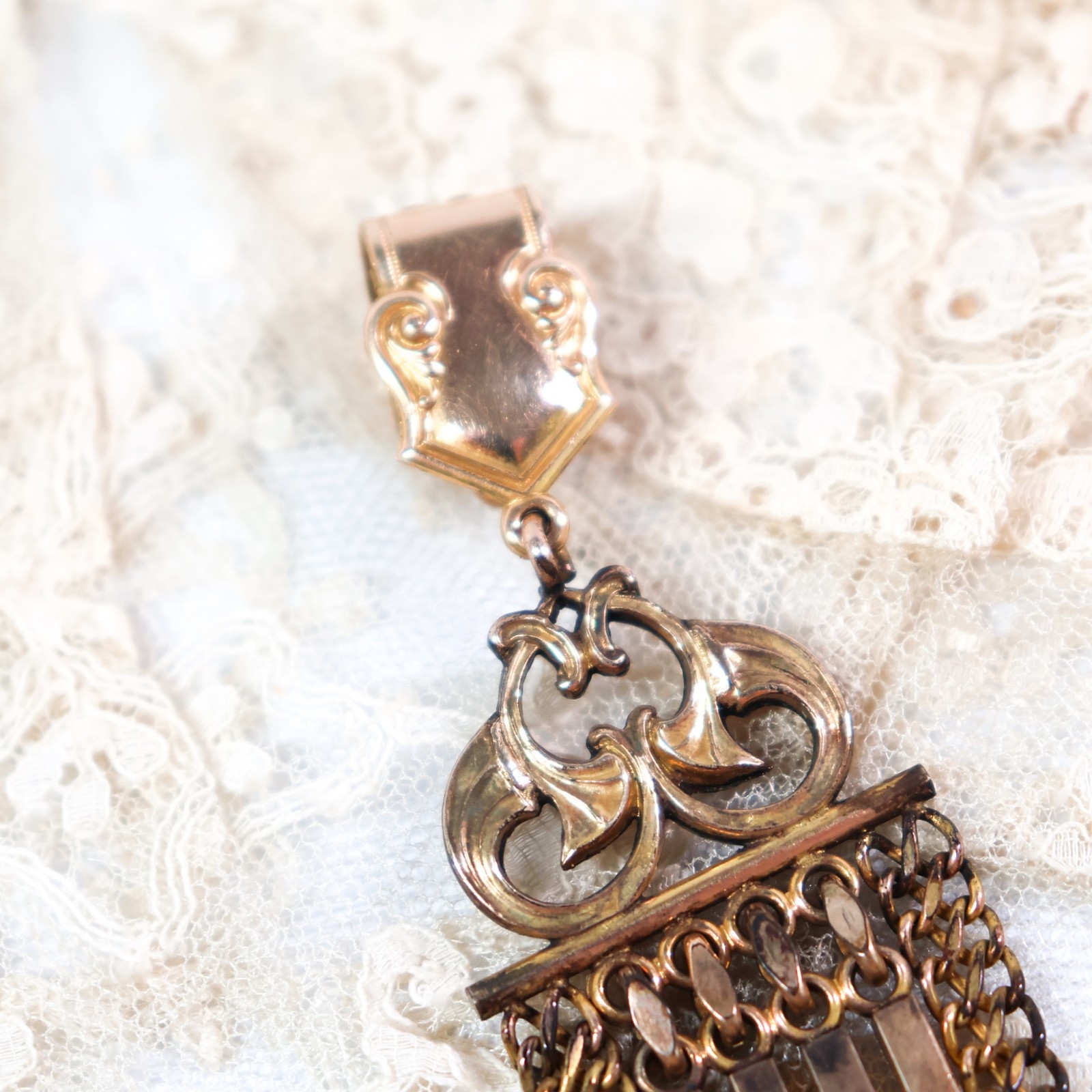 Antique Victorian Gold Filled Initial E Locket Watch Fob Pendant Charm Etched