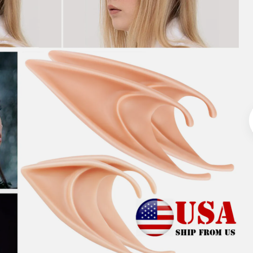 Pairs Halloween Pixie Elf Ears Fairy Cosplay Roles Play Fancy Dress Props Gifts