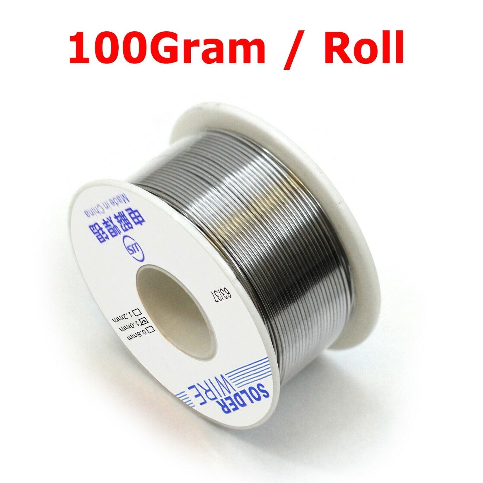 63/37 1MM Tin Lead Rosin Core Flux Solder Wire for Electrical Solderding 100g