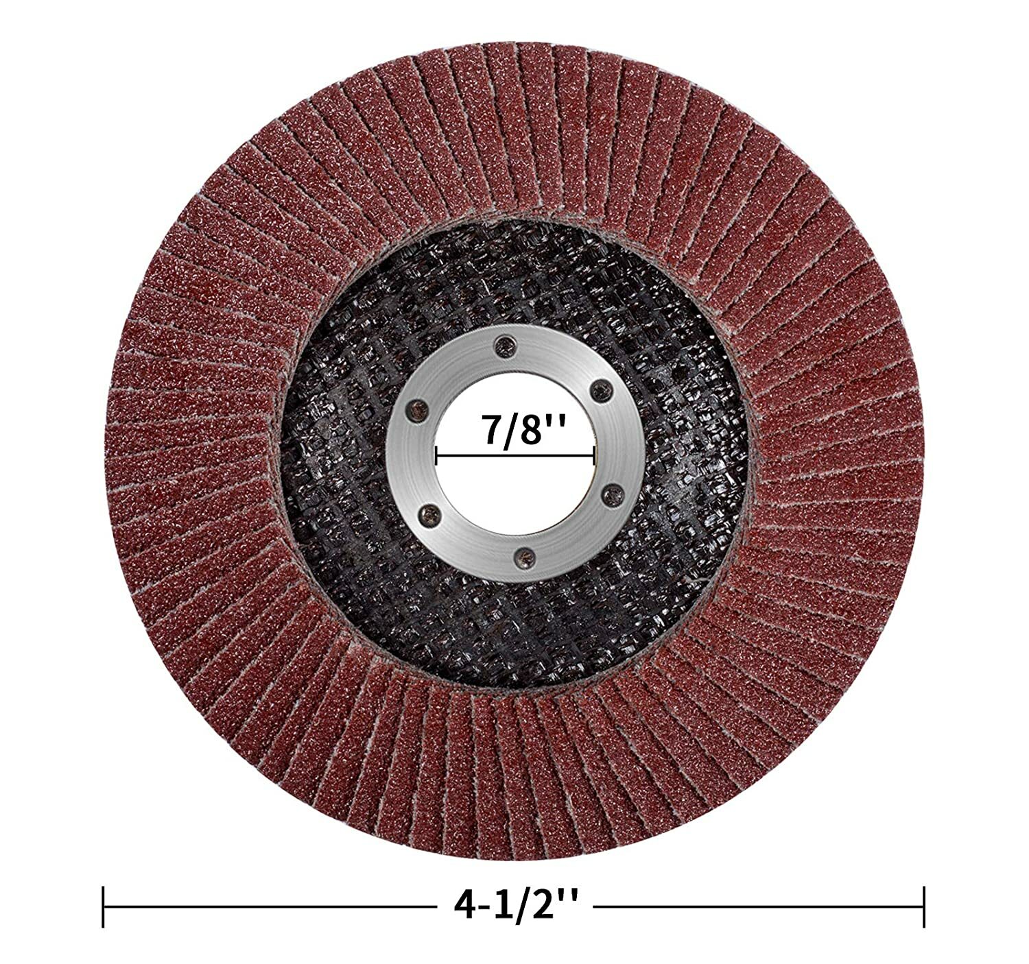 20x Flap Disc 4.5" 4-1/2 40 60 80 120 Grit Angle Grinder Sanding Grinding Wheels