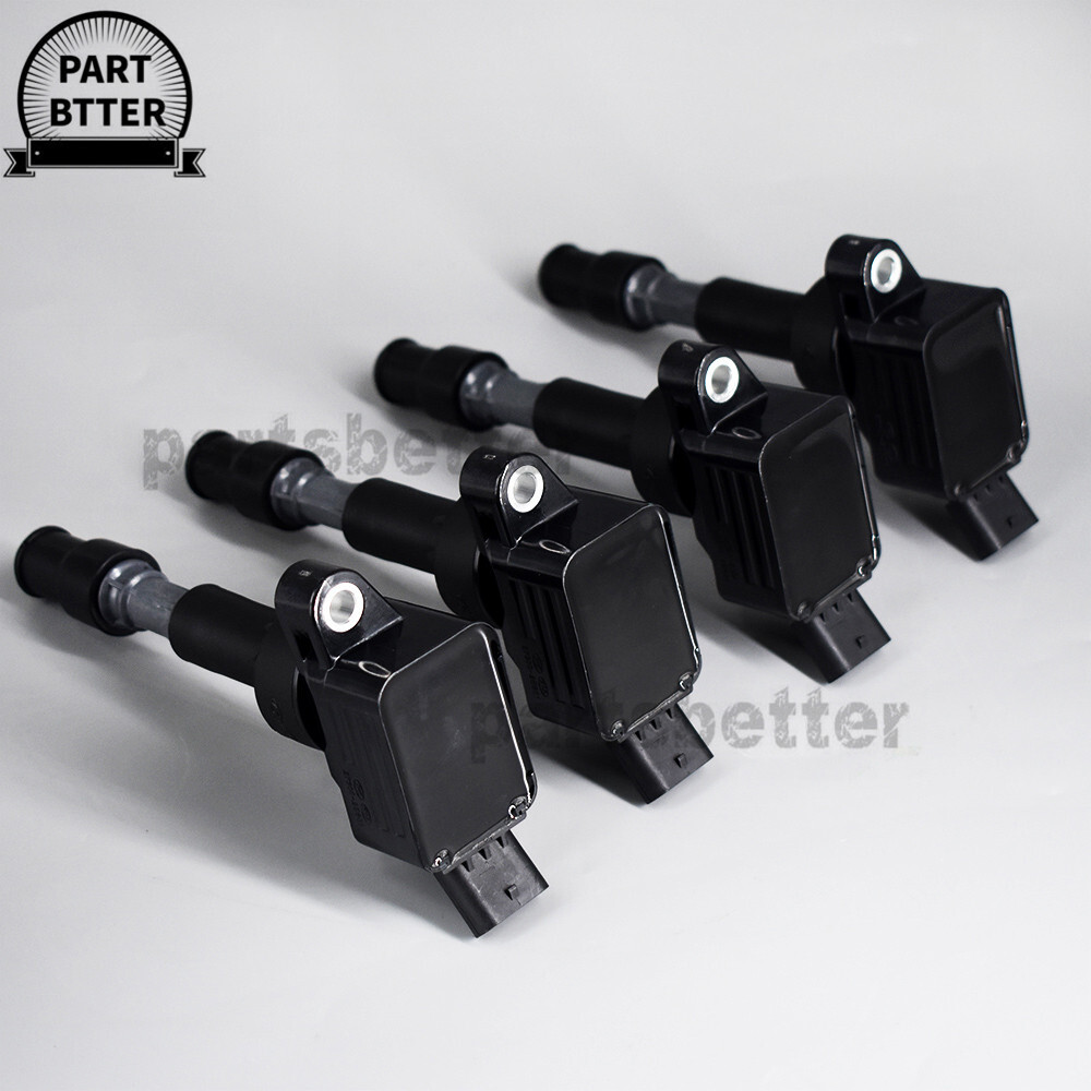 4X OEM UF816 Ignition Coil + NGK Spark Plug for 17-22 Kia Hyundai Elantra Sonata