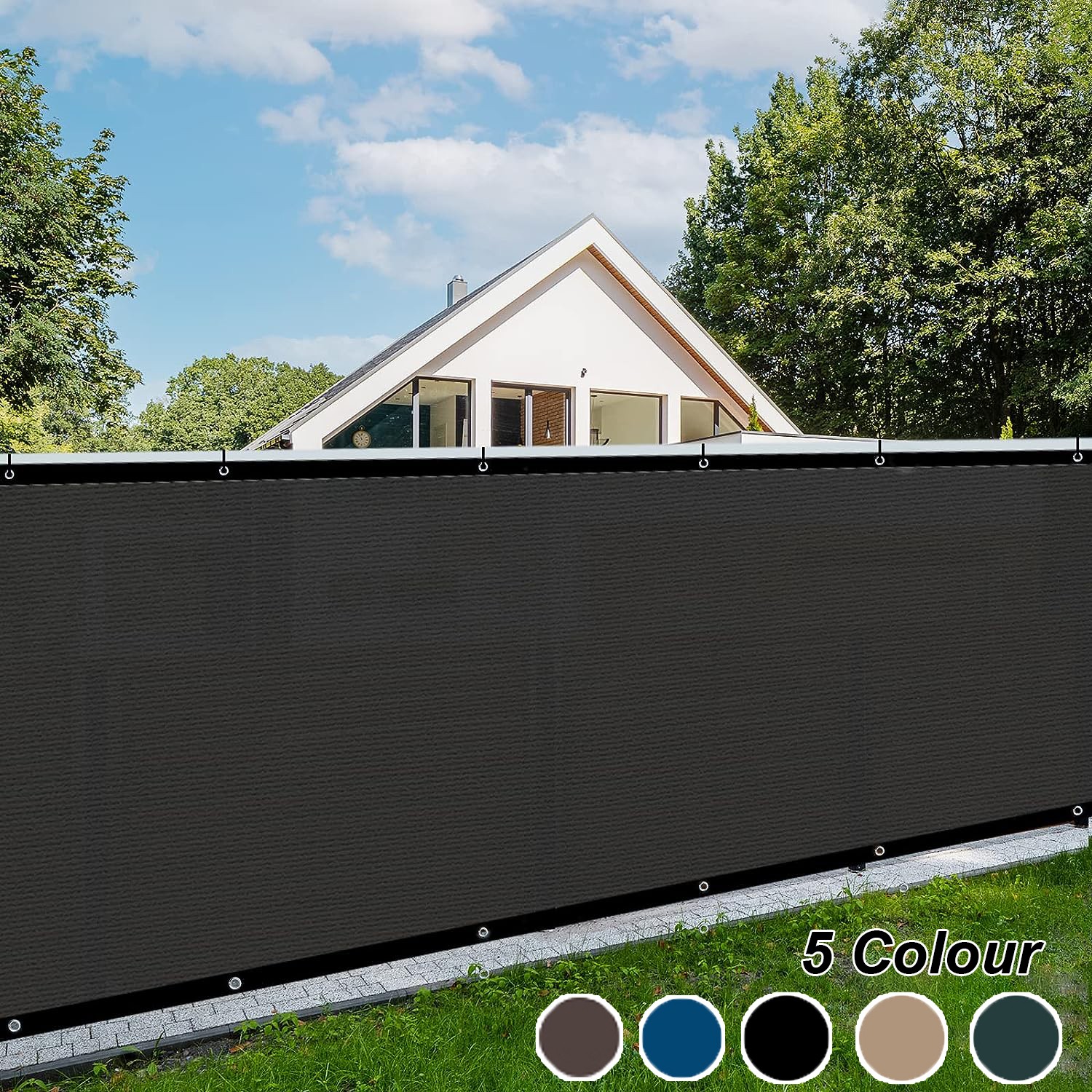 4' 5' 6' 8' Privacy Fence Screen Windscreen Garden Fabric Mesh Shade Panel Cover