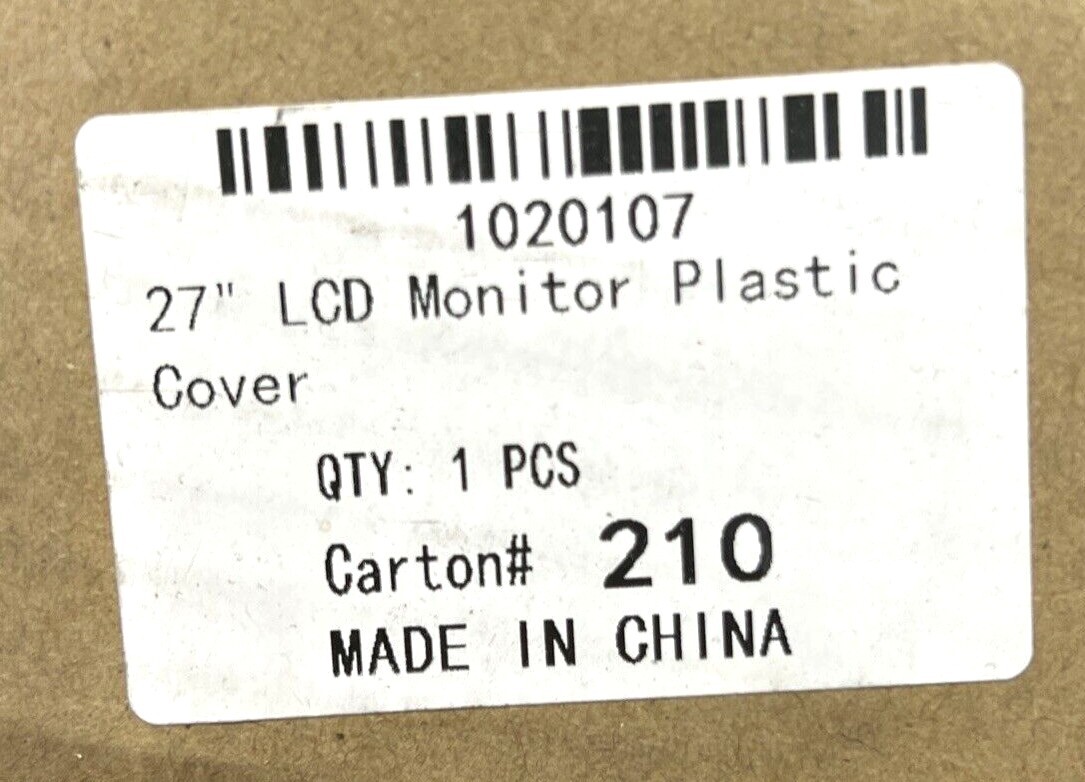 27" LCD Monitor Plastic Cover 1020107 for Apple iMac A1312 810-3531 810-3557 810