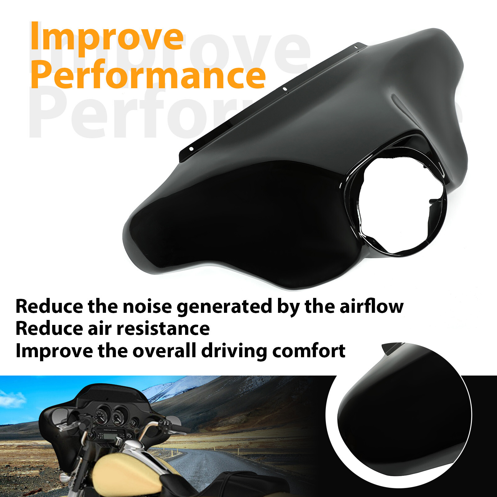 Batwing Inner Outer Fairing For Harley Touring Street Electra Glide 96-13 1997