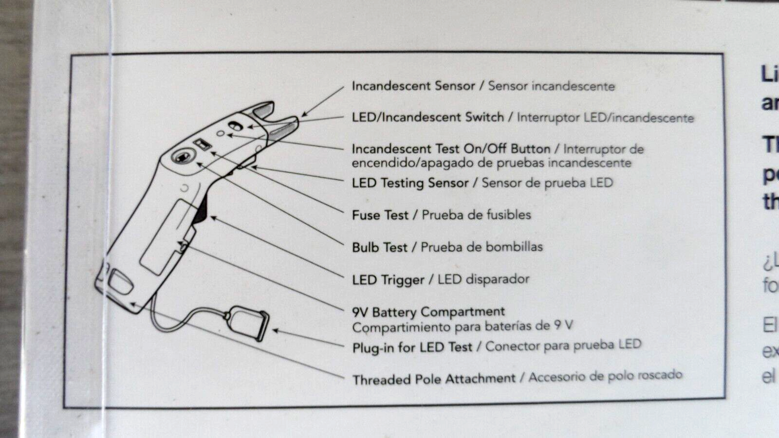 Light Tester for LED and Incandescent Lights Holiday Light Tester 1295315