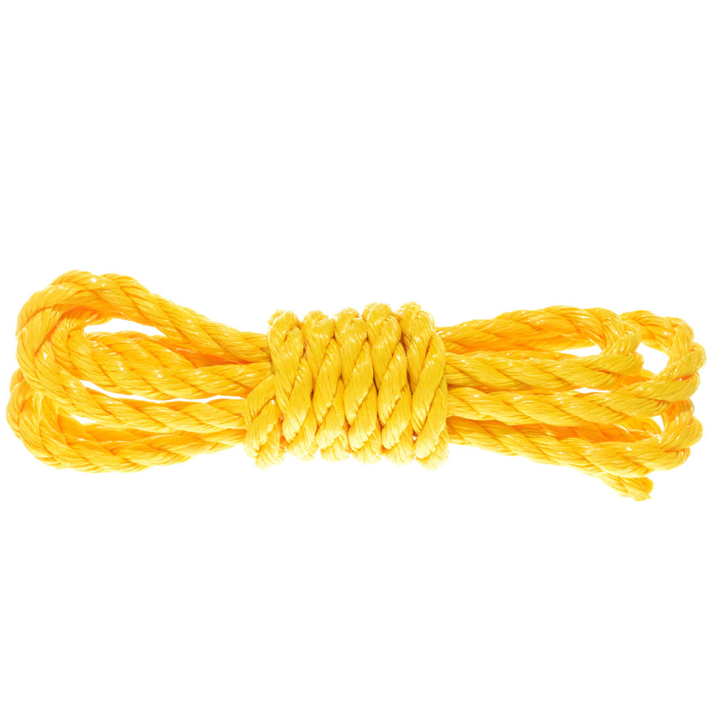 GOLBERG Twisted Polypropylene Rope 1/4", 5/16", 3/8", 1/2", 5/8", 3/4" in Yellow