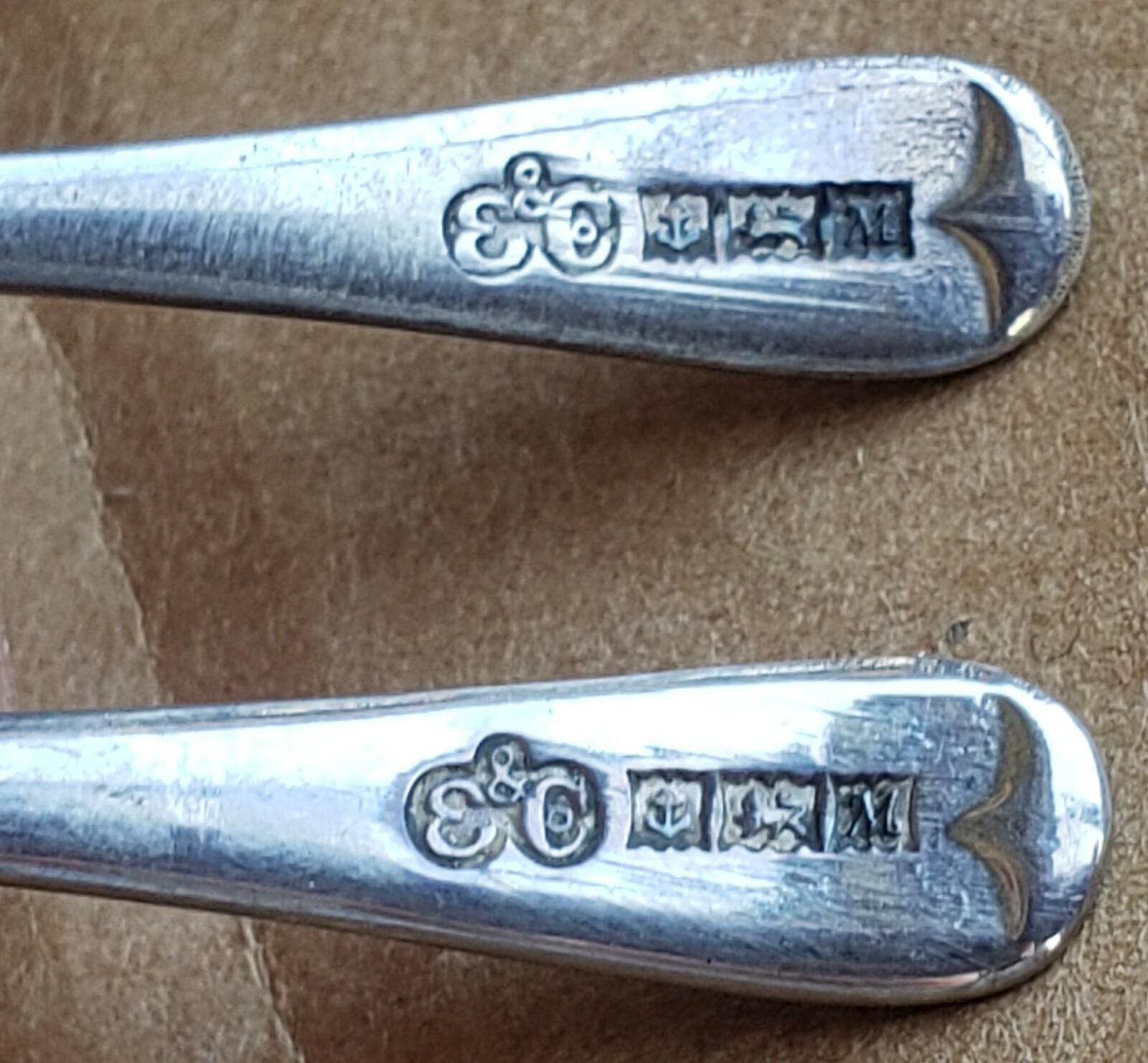 Antique Sterling Silver Elkington Complete Set in Original Case Shaker