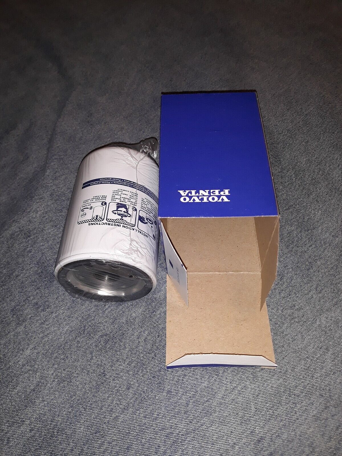 One (1) Genuine Volvo Penta Marine Engine Spin-On Fuel Filter 3847644 USA MADE