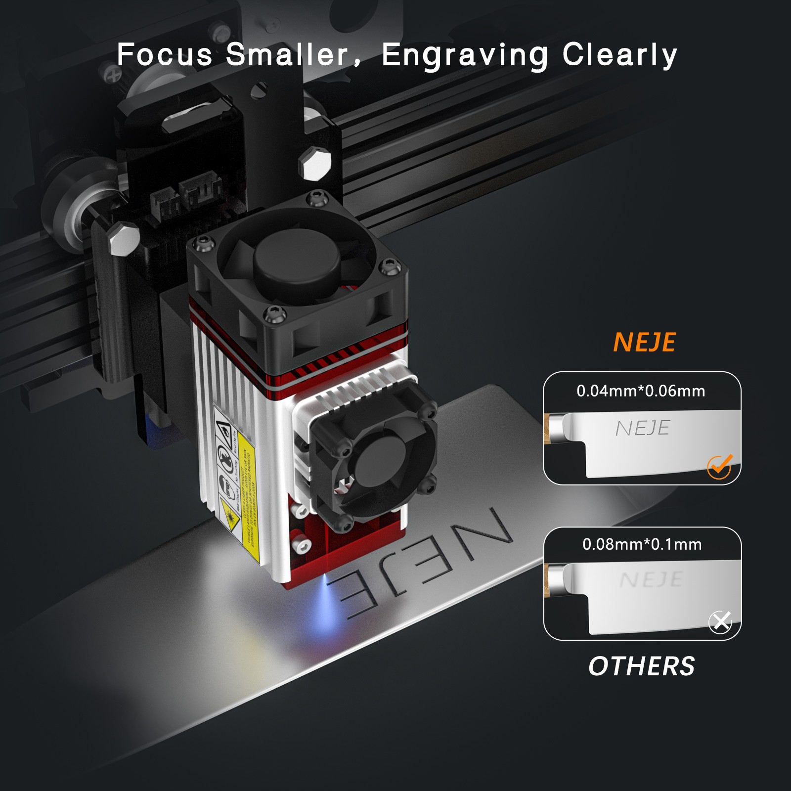 NEJE A40640 Ⅱ 12W Zoom laser head module for laser engraver cutter shopping