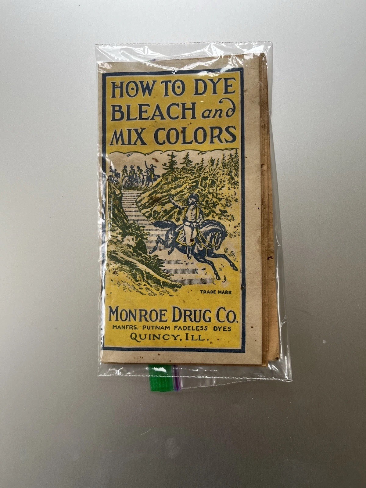 1900s How to Dye Bleach Mix Colors Monroe Drug Instructional Booklet Quincy Ill