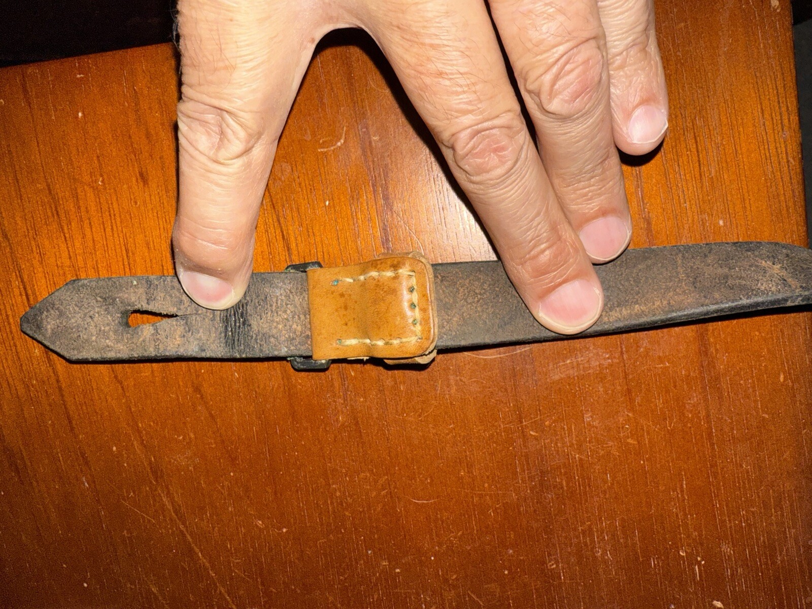 German WW2 or post war 54” Leather Rifle Sling Fits Mauser