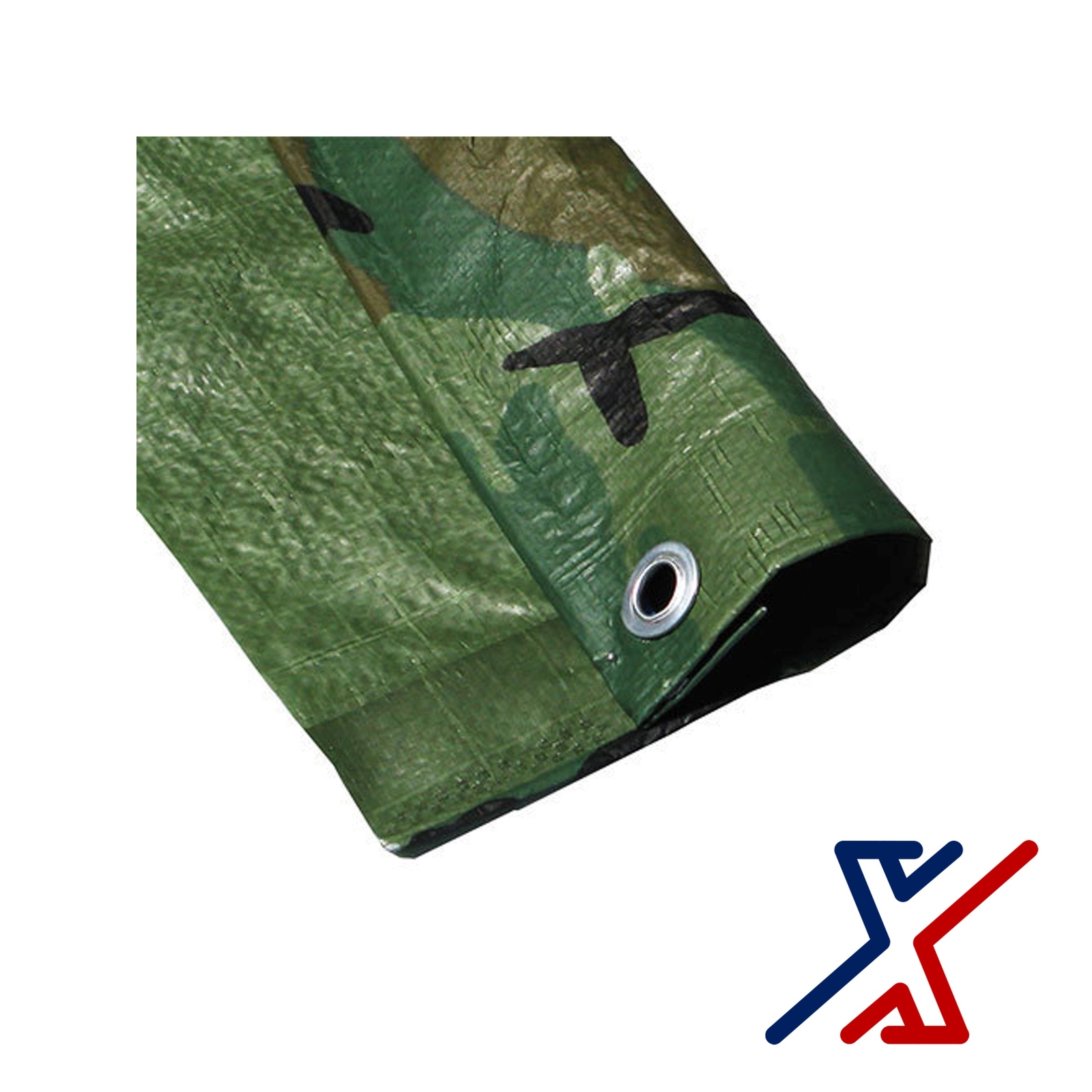 Green Camo Color 8 Mil Heavy Duty Tarp / Canopy by X1Tools/Tarps (over 50 Sizes)