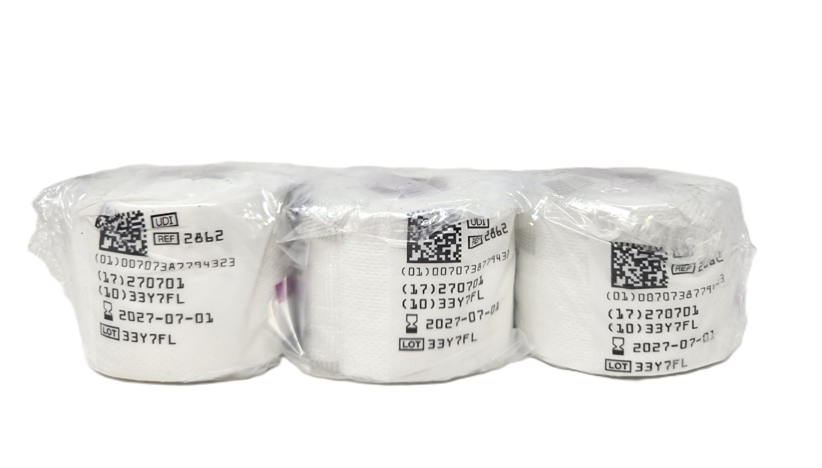 3M Medipore-H #2862 Breathable Soft Cloth Surgical Tape Rolls - Pack of 3