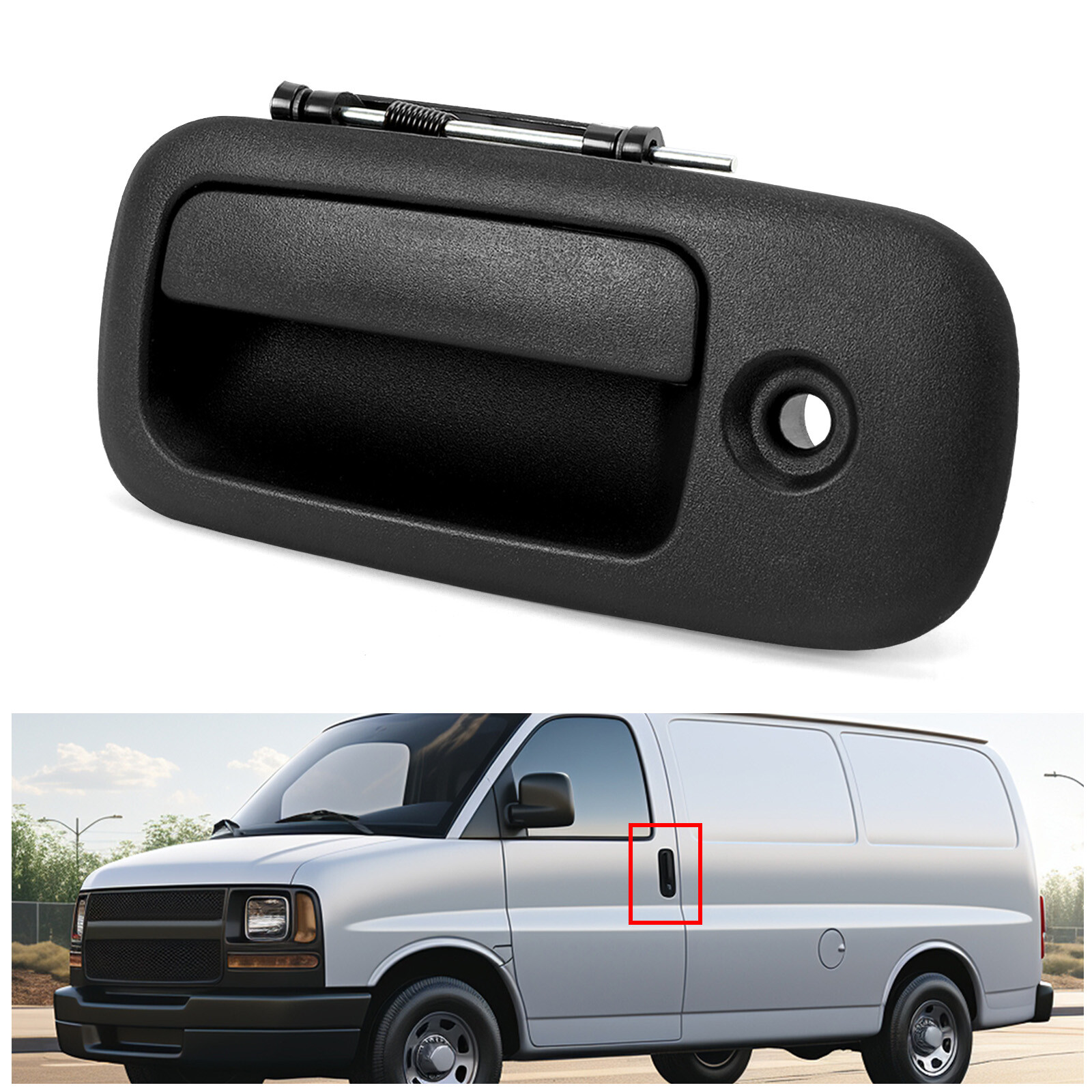 Front Driver LH Side Outside Door Handle For Chevy Express GMC Savana Van 96-09