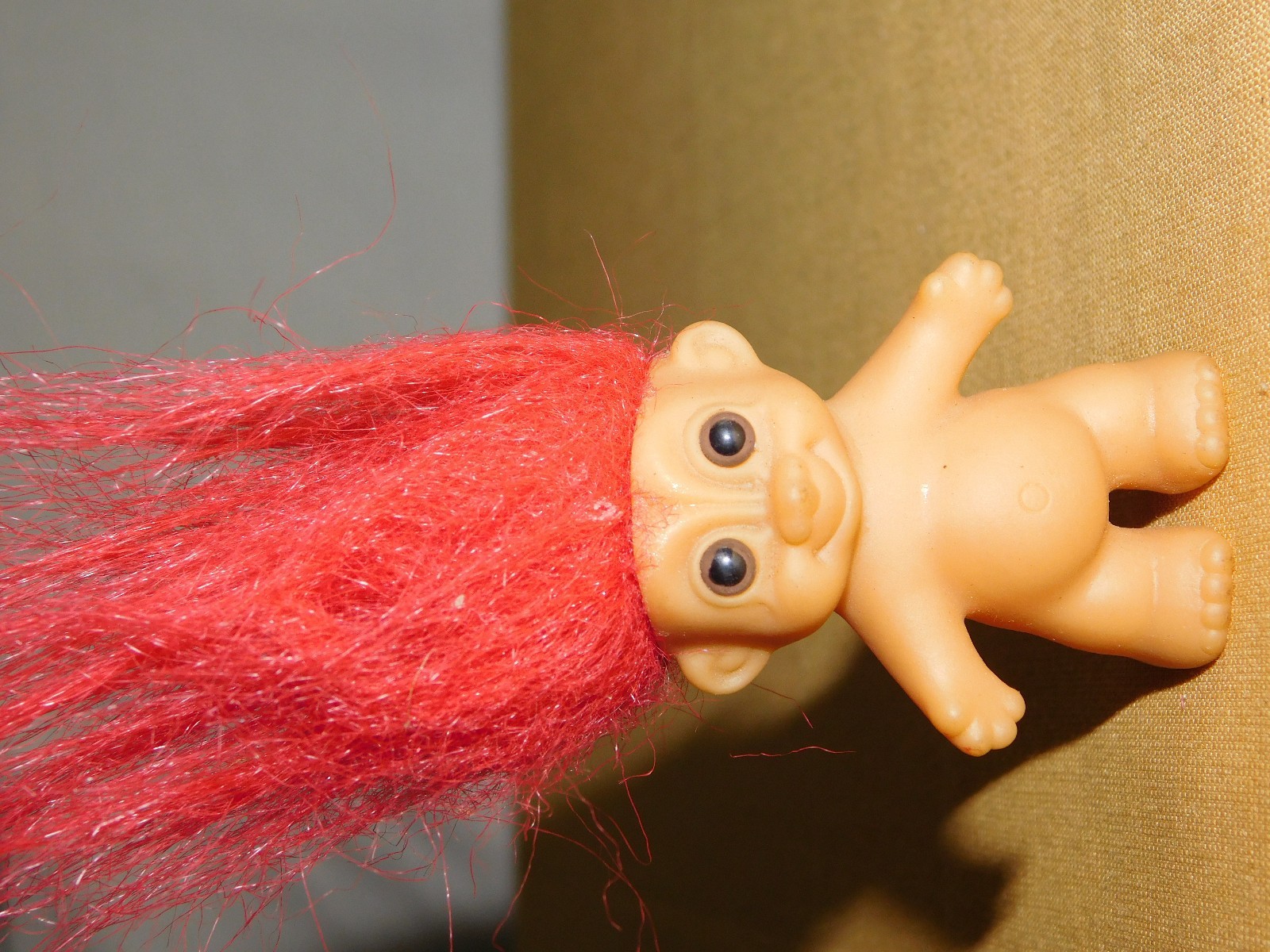 VINTAGE TOY 2 MADE IN KOREA TROLL DOLLS 2 1/4" HIGH