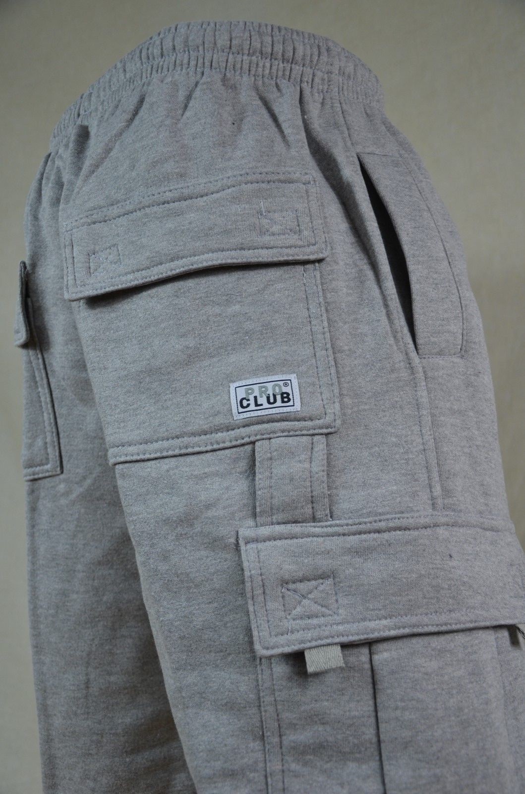 NWT Pro Club Heavy Weight Fleece Cargo Shorts Mens Sweatpants Pocket S-7XL