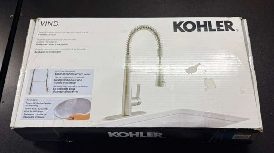 Kohler Vind Semi-Professional Pull-down Kitchen Sink Faucet Stainless Steel
