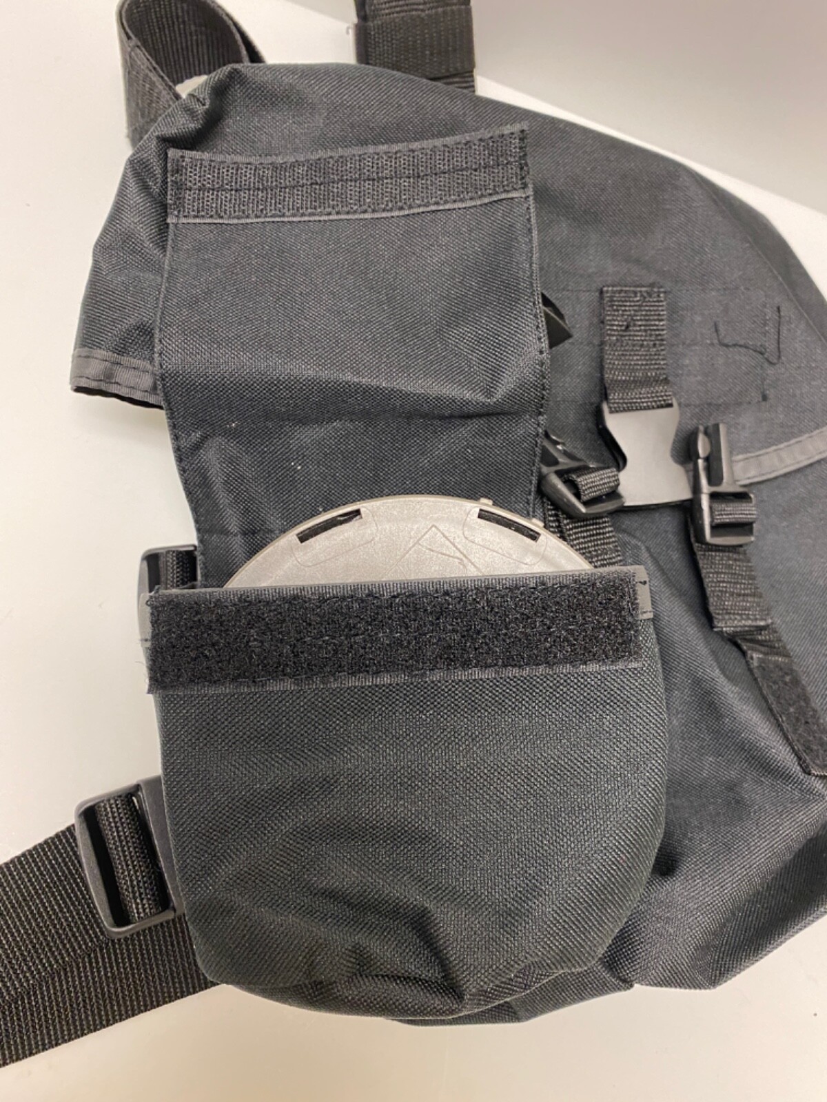 Black Tactical Drop Leg Gas Mask Pouch - Utility Pouch - Brand New