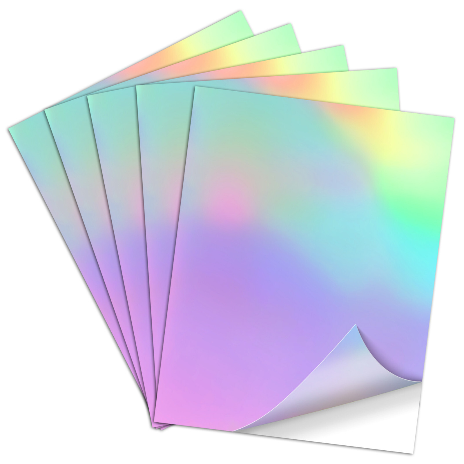 20PK Koala Holographic Clear Self-adhesive Laminting Sheets A4 Sticker Overlay