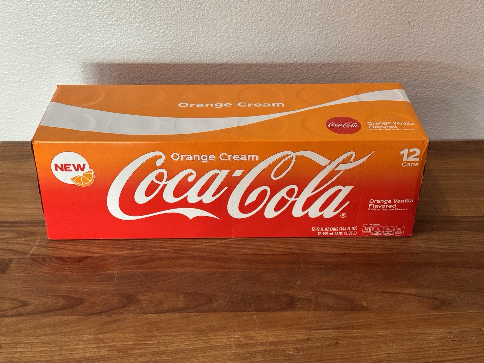 Coca-Cola ORANGE VANILLA 12 Pack  12oz Cans USA fridgepack Regular. New