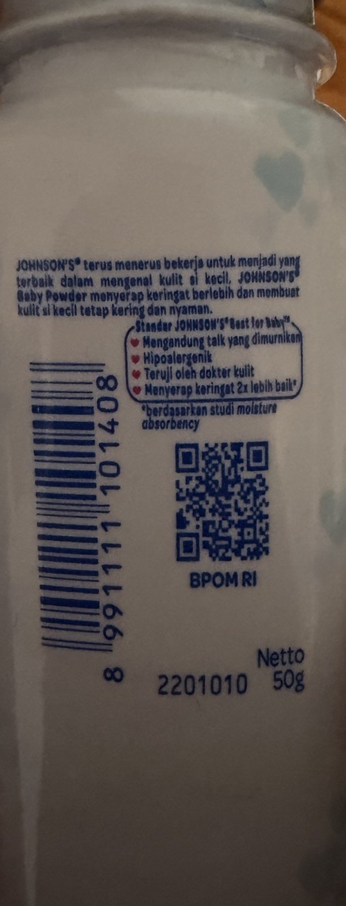 EXP- X5 MINI Johnson's Baby Powder W/ Talc 1.8oz (50g) READ DESCRIPTION