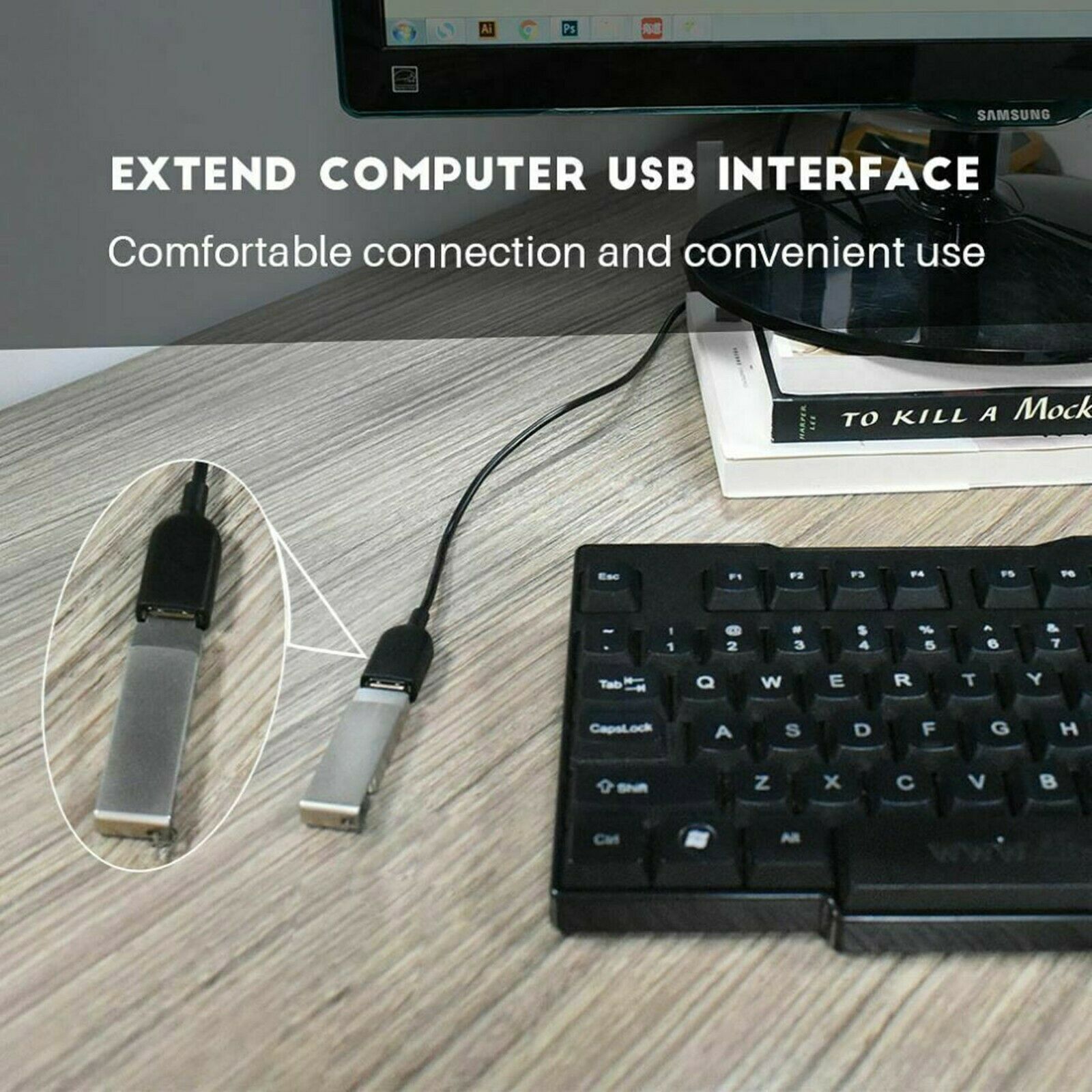 High-Speed USB-USB Extension Cable USB 2.0 Adapter Extender Cord Male/Female LOT