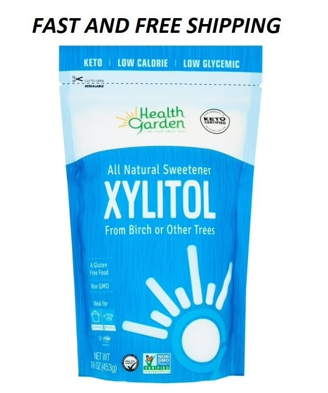 Health Garden Real Birch Xylitol All Natural Sweetener, 1.0 LB.....