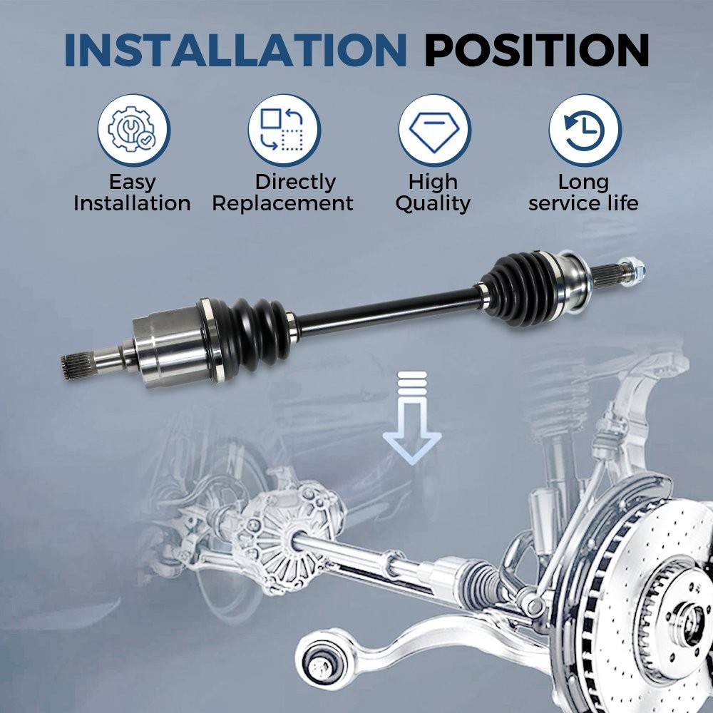 Auto Trans 1.8L Complete Front CV Axle Shaft Assembly for 2006-2015 Honda Civic
