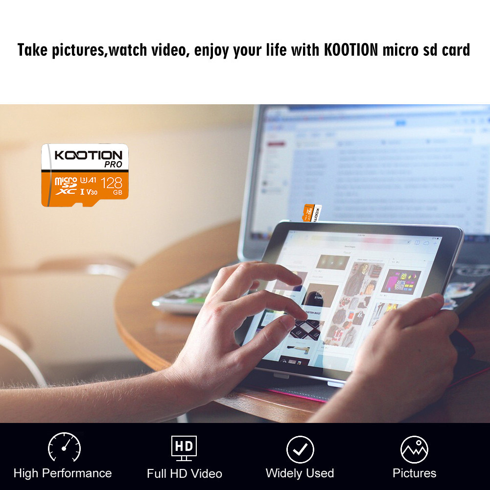 4 Pack x 128GB Micro SD Card CLASS 10 TF Memory Card SDXC Phone Camera + Adapter