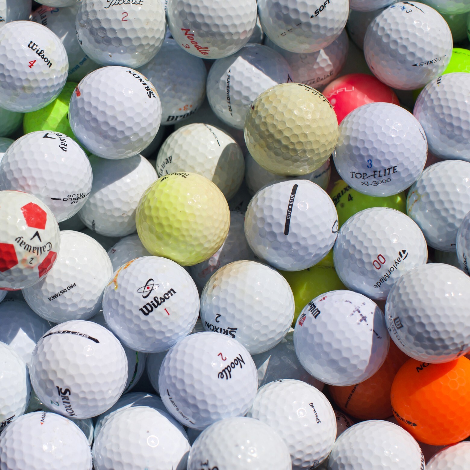 100 Hit-Away / Shag Golf Balls [ Assorted Brands ] - FREE SHIPPING