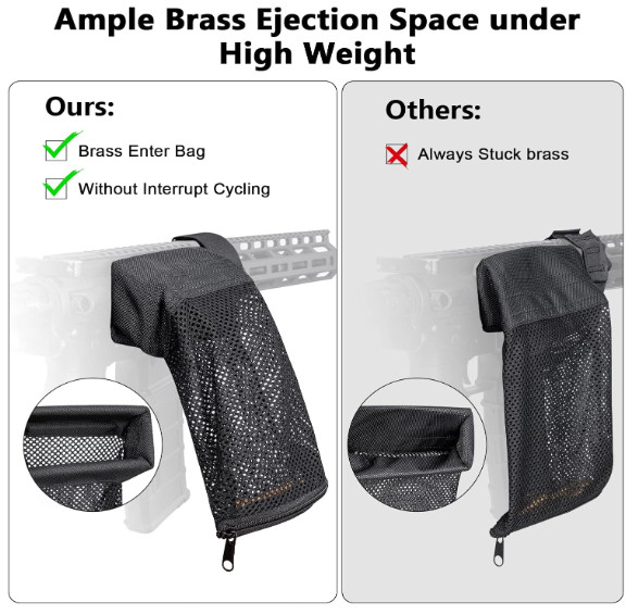 Brass Catcher Shell Catcher with Picatinny Mount and Heat Resistant Mesh More Du